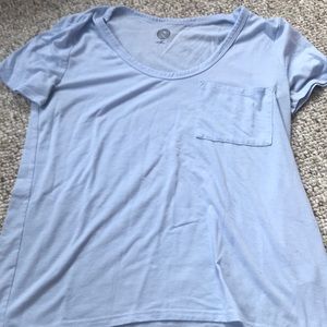 blue casual t shirt